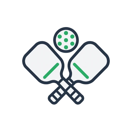 Crossed Pickleball Paddles icon