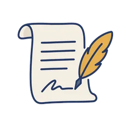 Scroll and Quill icon